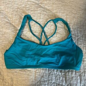 Size 10 women’s lululemon athletic bra teal sports bra